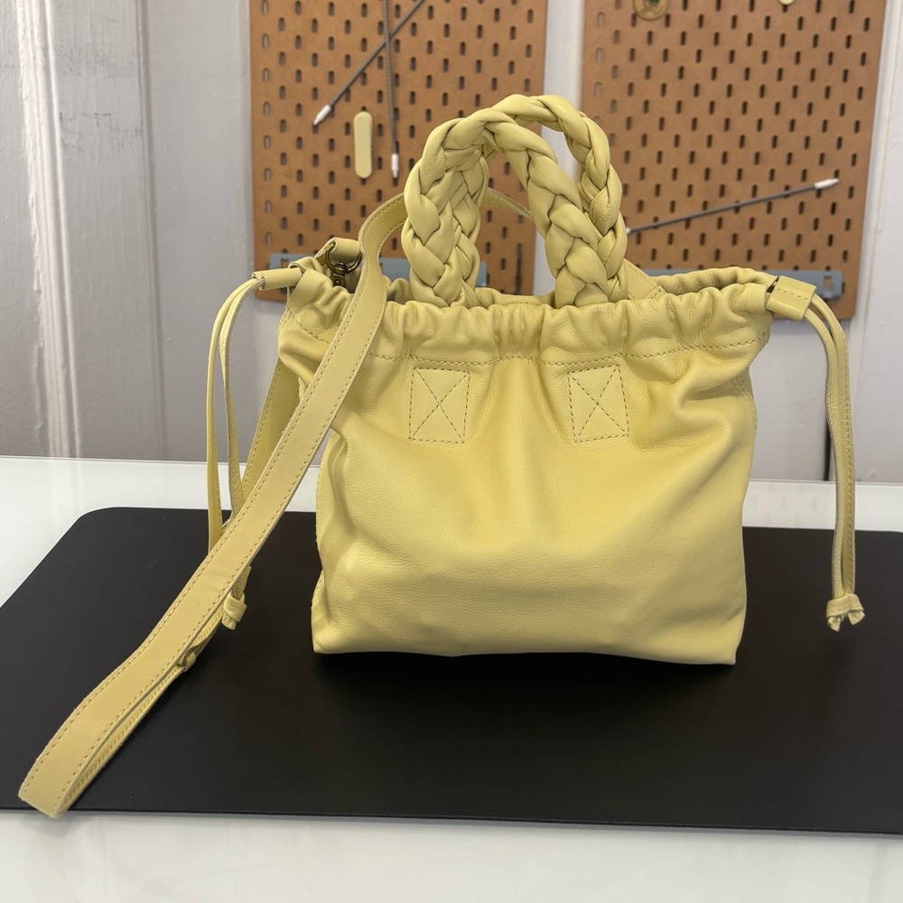 NWT Madewell Womens Butter Yellow The Piazza Mini Crossbody Bag,100% Cow Leather - Picture 2 of 15